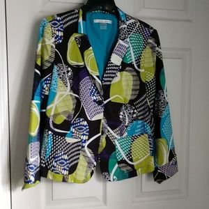 Peter nygard jacket size 8 multicolor